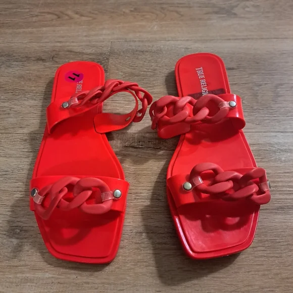 True Religion Shoes True Religion Bright Red On Red Chain Link